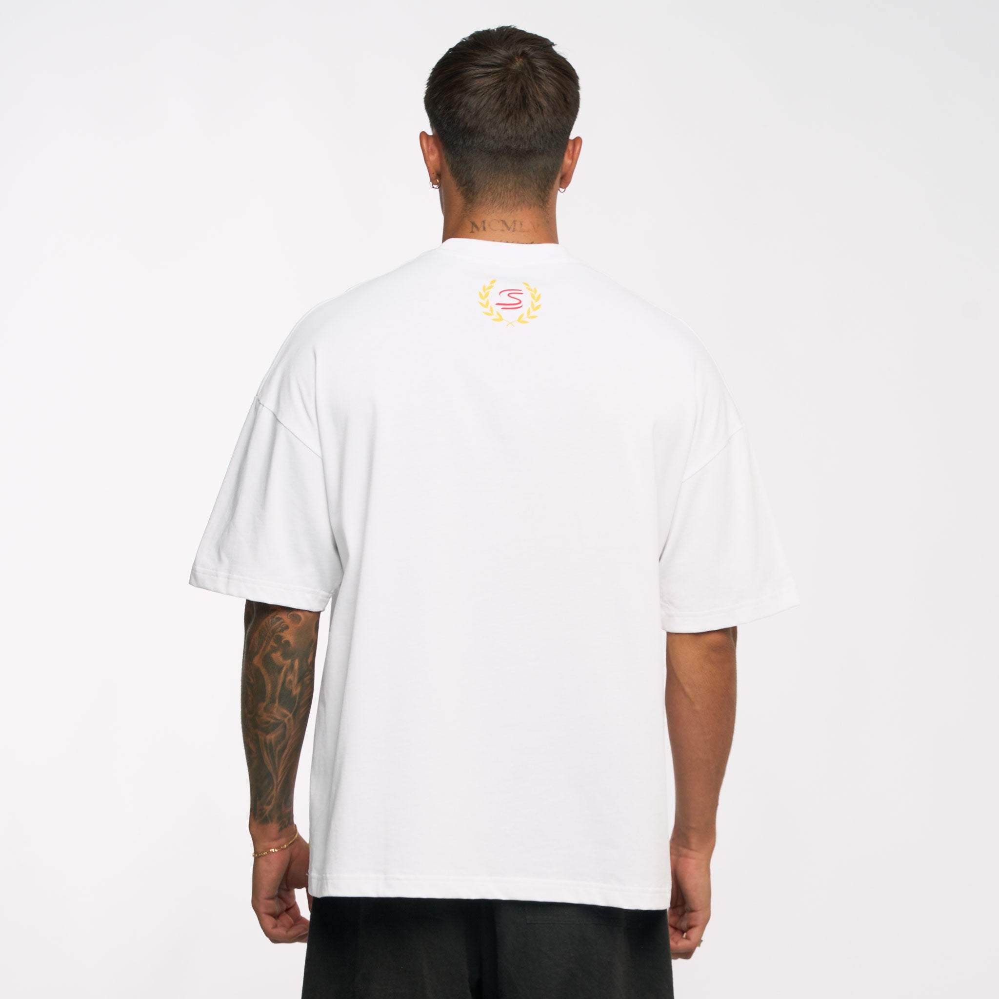 Ayrton Senna Unisex Oversized Graphic T-Shirt - White - Imagen 3