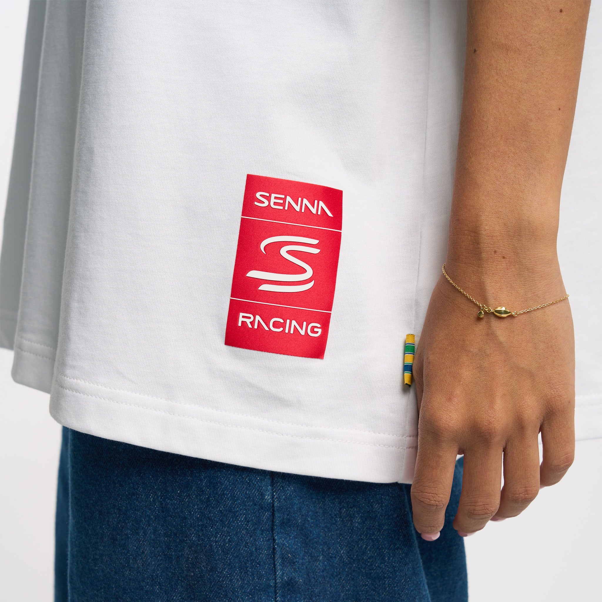 Ayrton Senna Unisex Oversized Graphic T-Shirt - White - Imagen 5