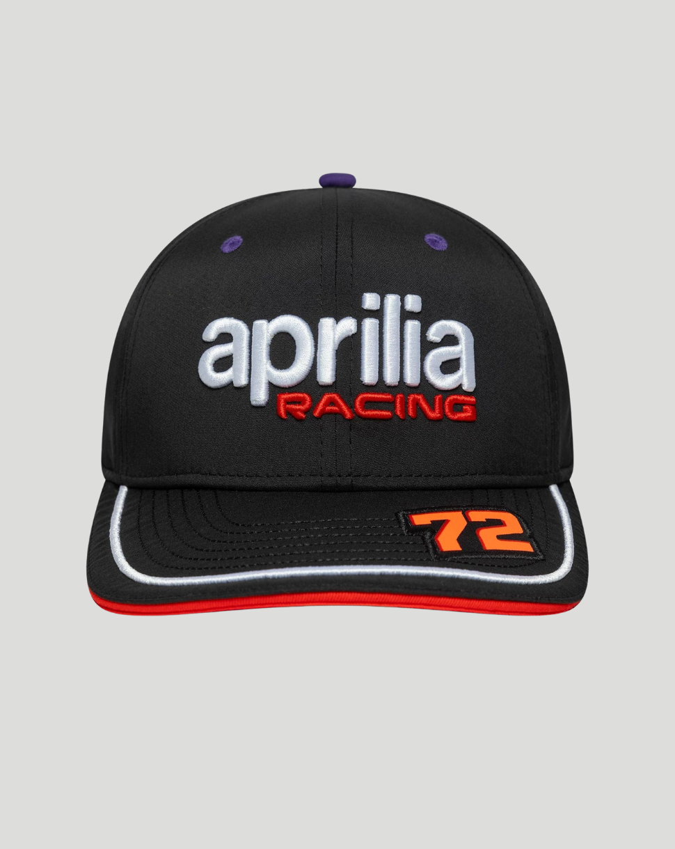 Aprilia Racing Replica Marco Bezzecchi 9SEVENTY Stretch Snap Adjustable Cap - Black - Imagen 3
