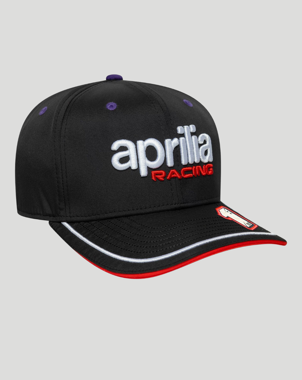 Aprilia Racing Replica Jorge Martin 9SEVENTY Stretch Snap Adjustable Cap - Black - Imagen 5
