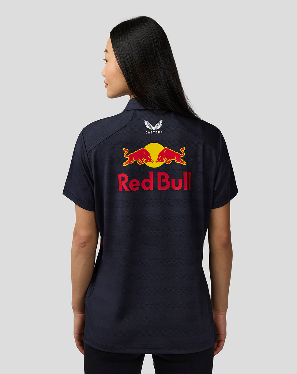 Oracle Red Bull Racing Womens Teamline Max Verstappen Short Sleeve Polo Shirt - Night Sky - Imagen 2