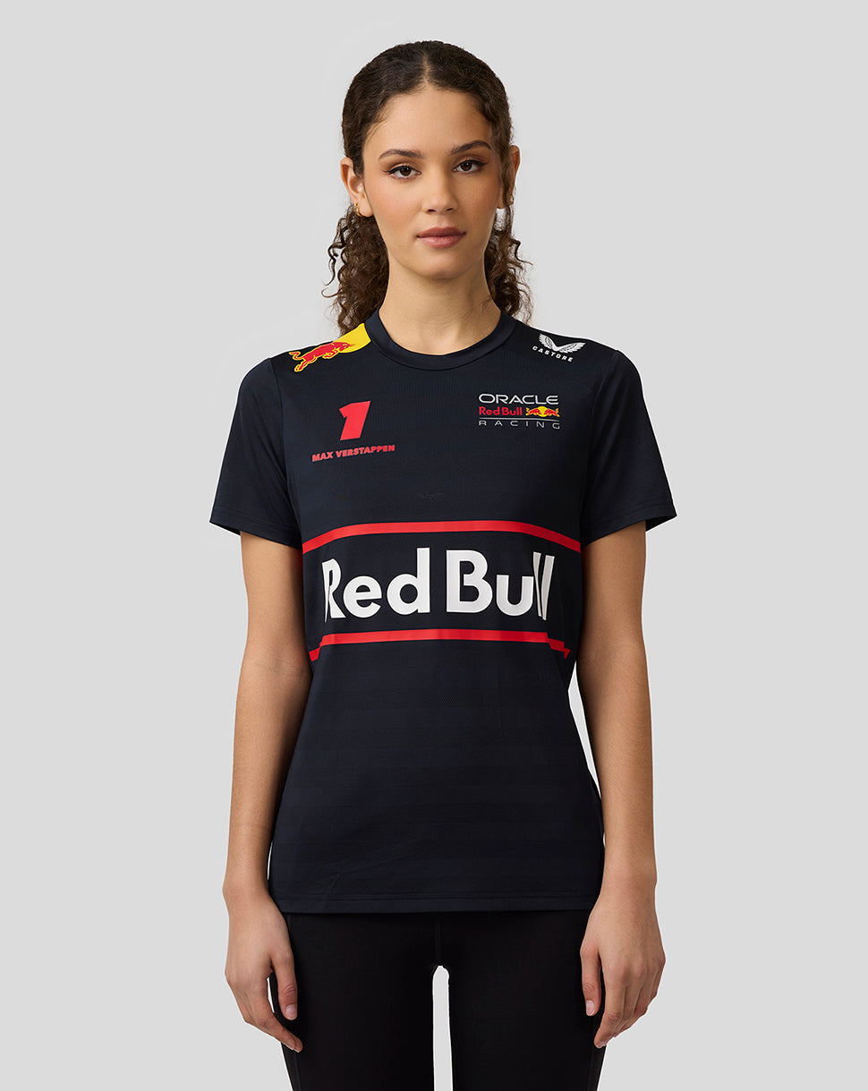 Oracle Red Bull Racing Womens Teamline Max Verstappen Set Up T-Shirt - Night Sky - Imagen 3