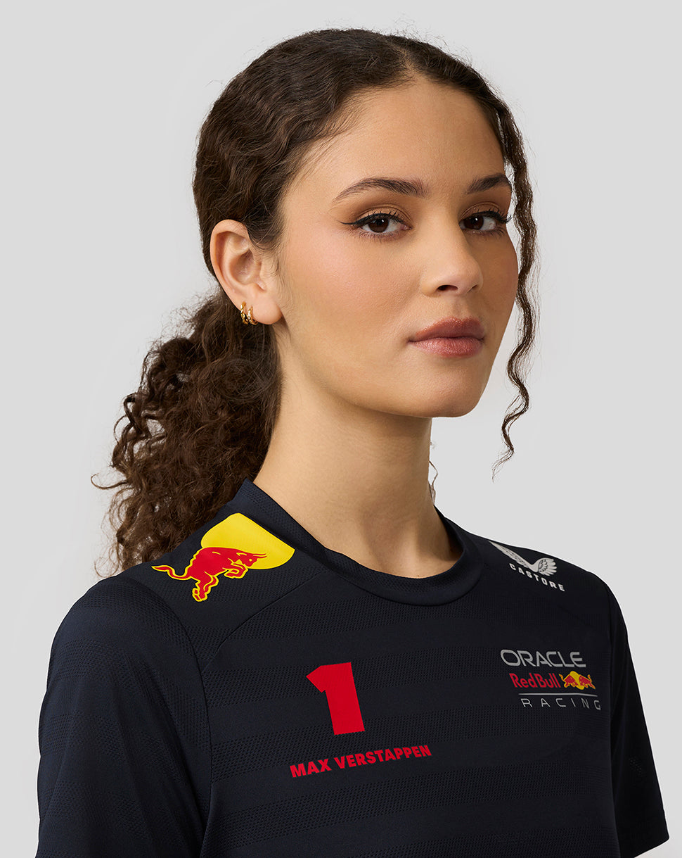 Oracle Red Bull Racing Womens Teamline Max Verstappen Set Up T-Shirt - Night Sky - Imagen 5