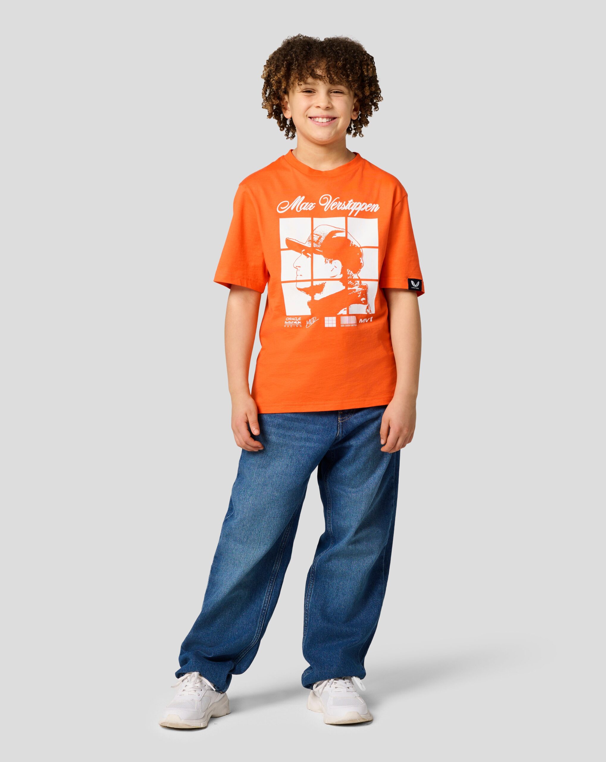 Oracle Red Bull Racing Junior Max Verstappen Puzzle T-Shirt - Exotic Orange - Imagen 5
