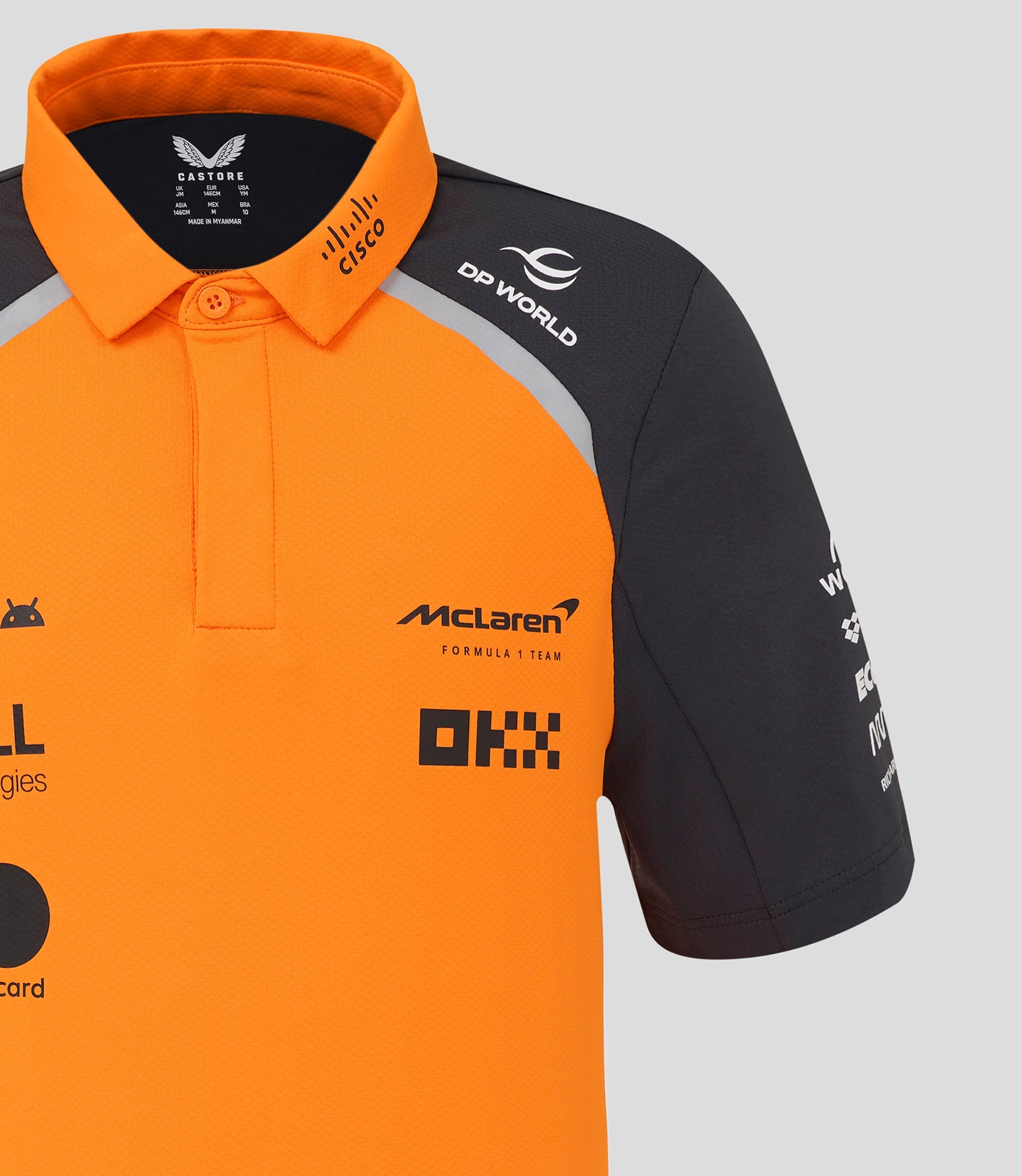 Official Junior McLaren Formula 1 Team Polo Shirt - Papaya/Phantom - Imagen 6