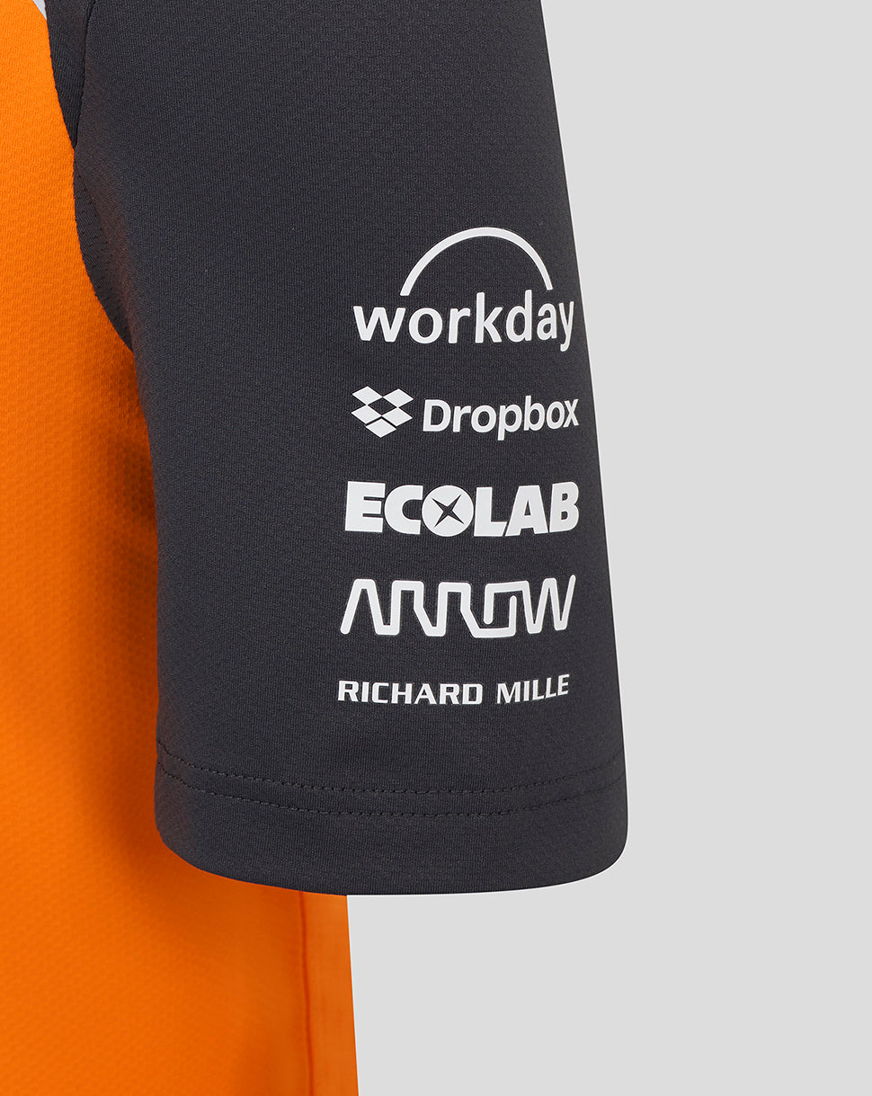 Official Junior Personalised McLaren Formula 1 Team Set-Up T-Shirt - Papaya/Phantom - Imagen 6