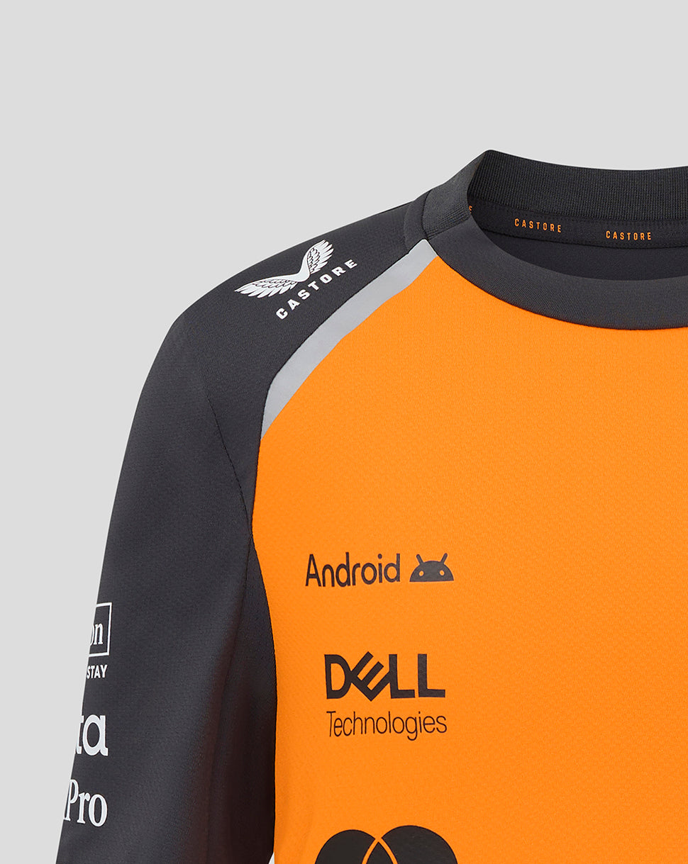 Official Junior Personalised McLaren Formula 1 Team Set-Up T-Shirt - Papaya/Phantom - Imagen 3