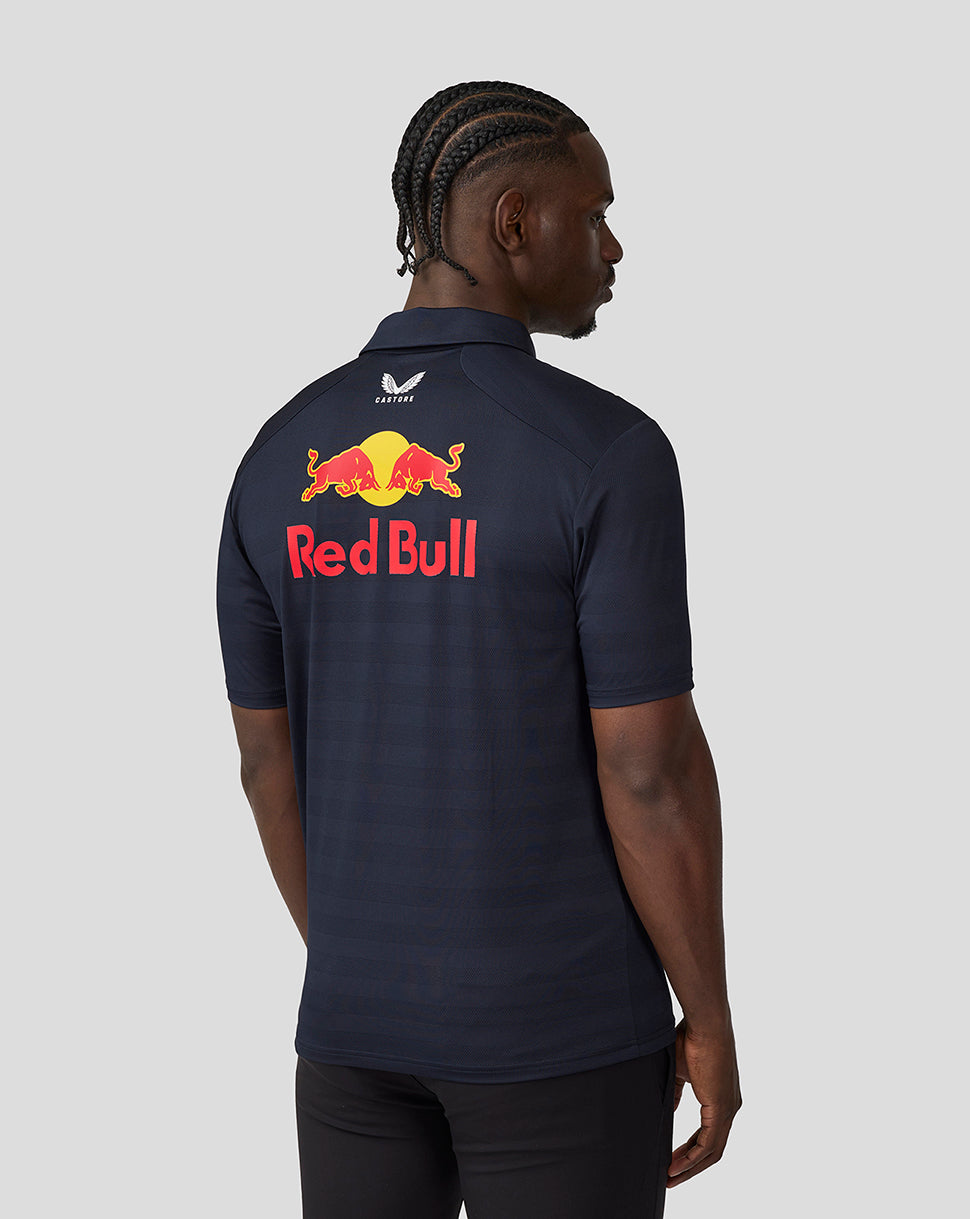 Oracle Red Bull Racing Mens Teamline Short Sleeve Polo Shirt Max Verstappen - Night Sky - Imagen 3