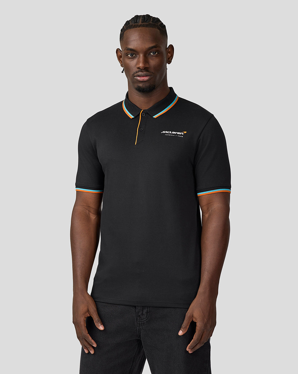 Mens Core Essentials Polo - Black - Imagen 4