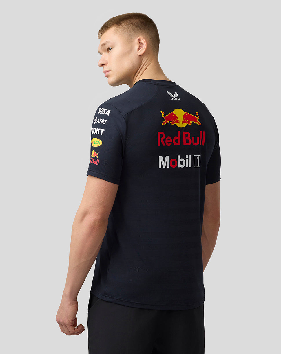 Oracle Red Bull Racing Mens Teamline Set Up T-Shirt - Night Sky - Imagen 2