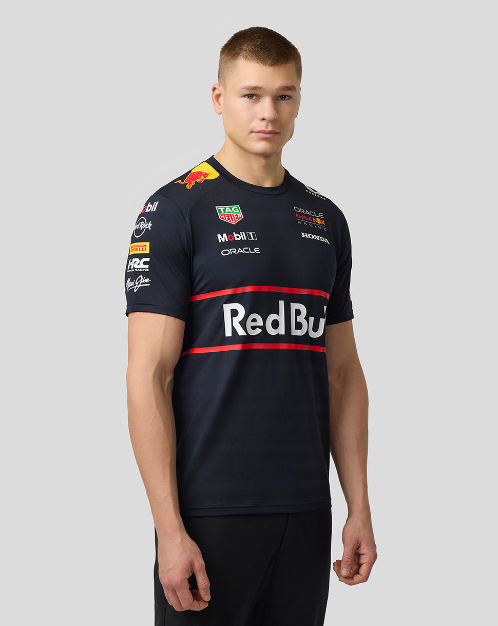 Oracle Red Bull Racing Mens Teamline Set Up T-Shirt - Night Sky - Imagen 3