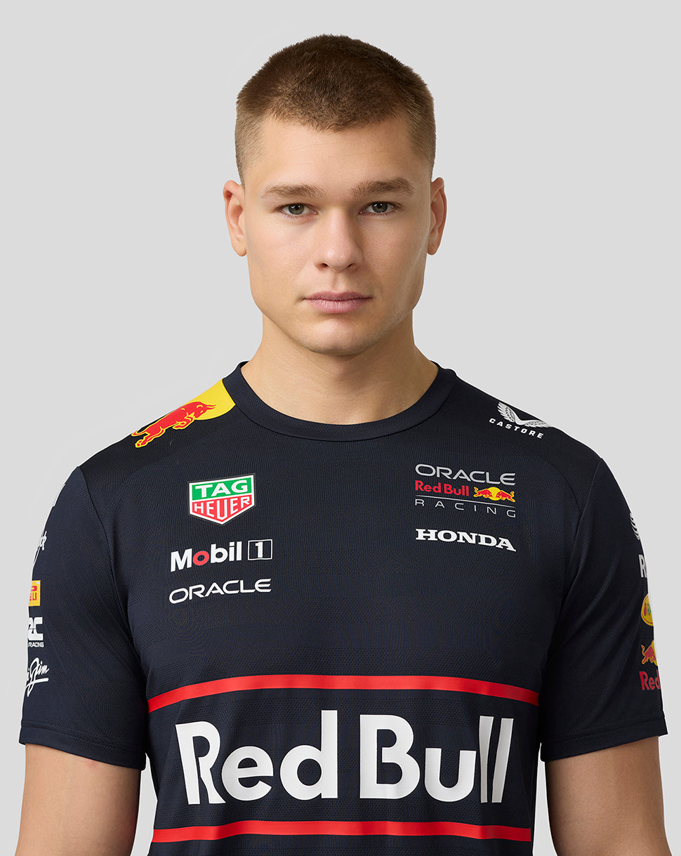 Oracle Red Bull Racing Mens Teamline Set Up T-Shirt - Night Sky - Imagen 4