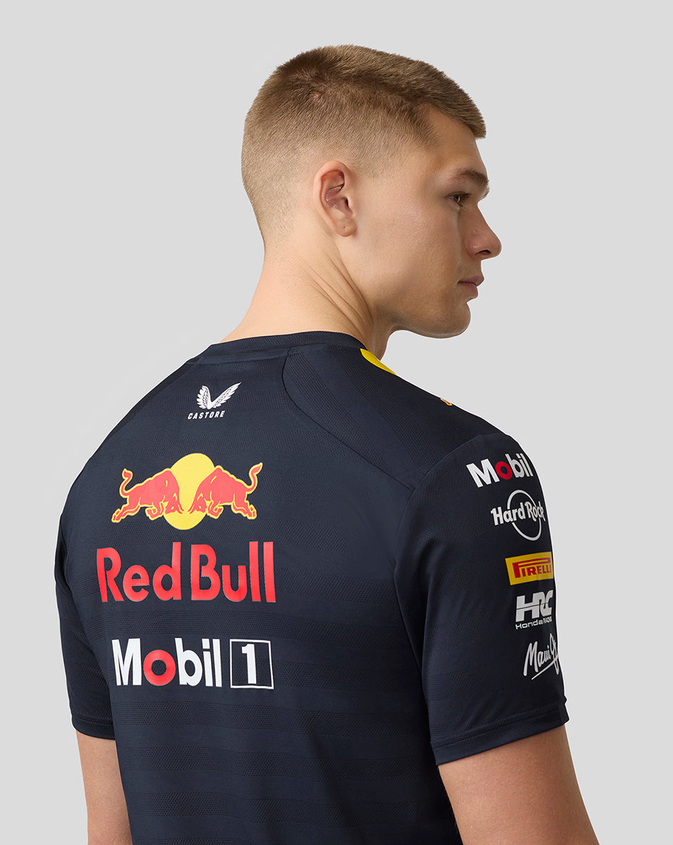 Oracle Red Bull Racing Mens Teamline Set Up T-Shirt - Night Sky - Imagen 5