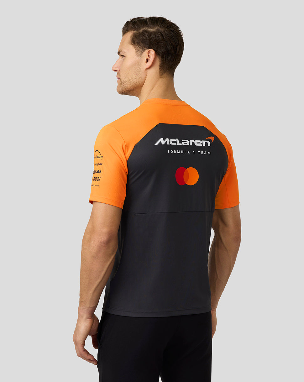 Official Mens McLaren Formula 1 Team Set Up T-Shirt - Phantom/Papaya - Imagen 5