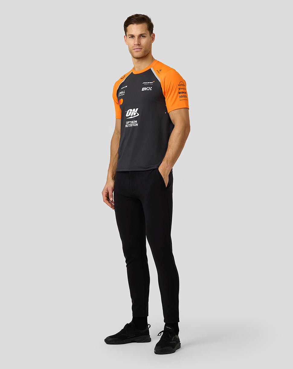 Official Mens McLaren Formula 1 Team Set Up T-Shirt - Phantom/Papaya - Imagen 6