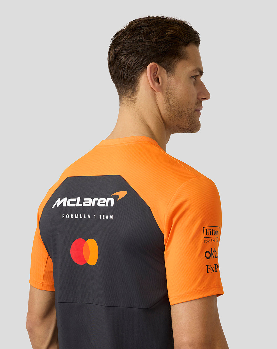 Official Mens McLaren Formula 1 Team Set Up T-Shirt - Phantom/Papaya - Imagen 3