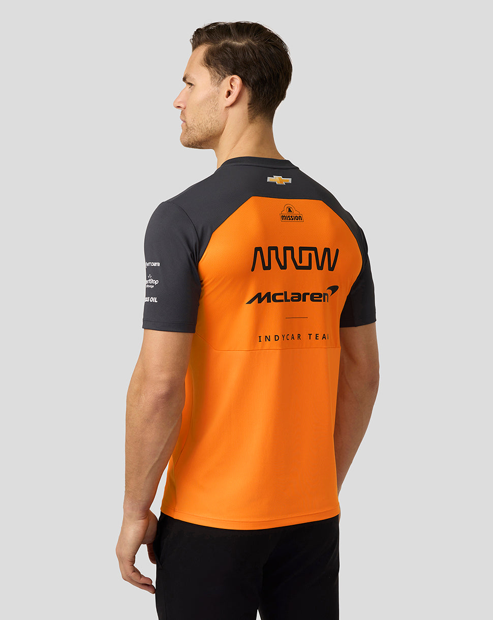 Official Mens McLaren IndyCar Team Set Up T-Shirt - Papaya/Phantom - Imagen 5