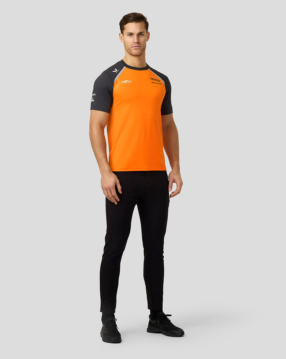 Official Mens McLaren IndyCar Team Set Up T-Shirt - Papaya/Phantom - Imagen 6
