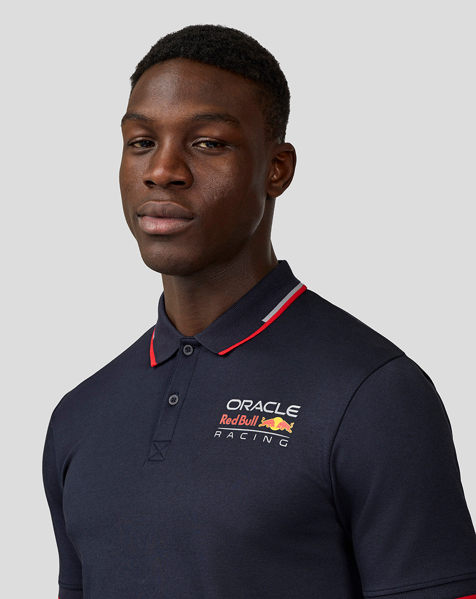 Oracle Red Bull Racing Unisex Core Polo Shirt With Full Colour Logo - Night Sky - Imagen 3