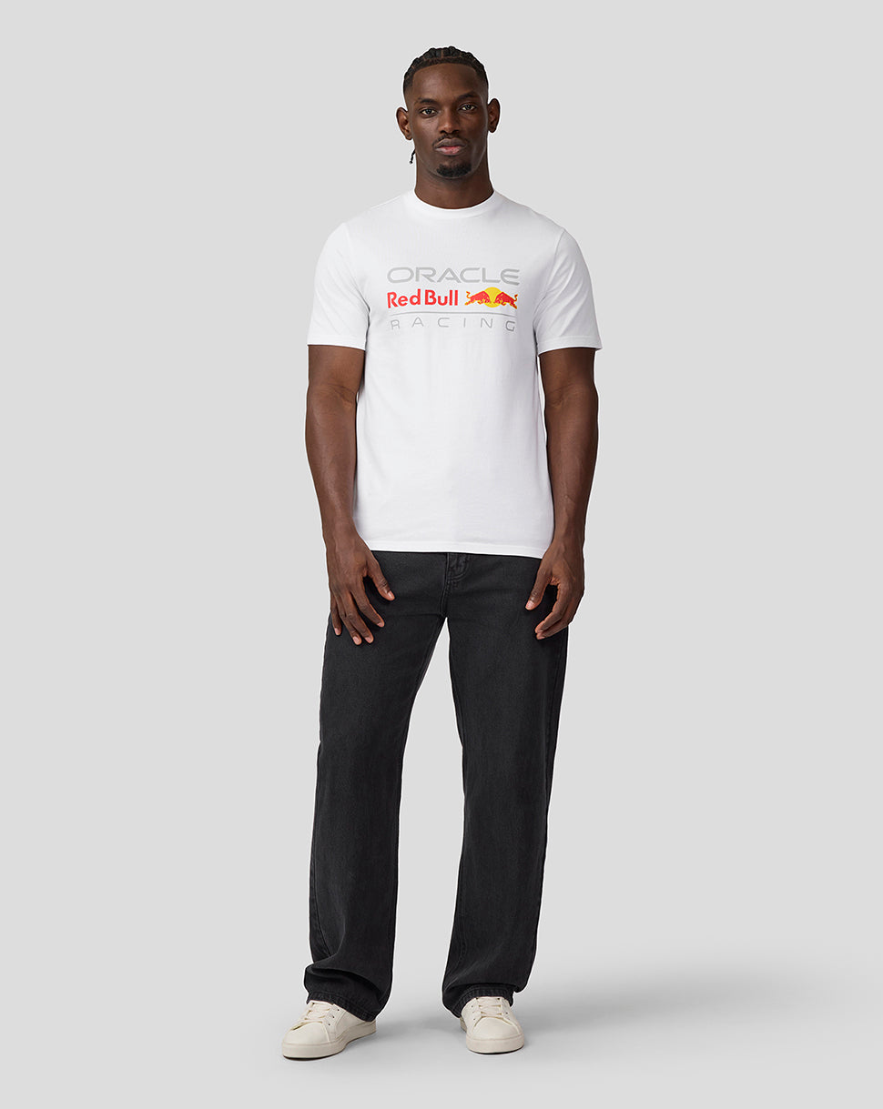 Oracle Red Bull Racing Unisex Large Front Logo T-Shirt - Brilliant White - Imagen 5