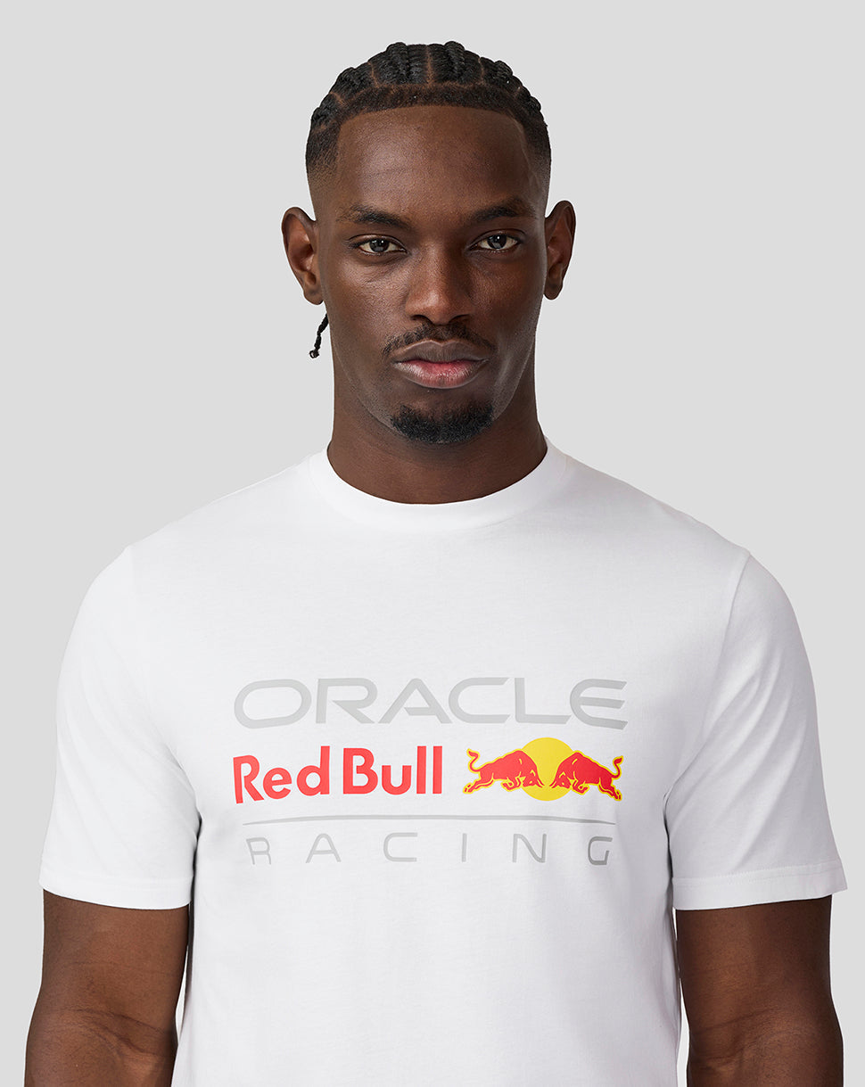Oracle Red Bull Racing Unisex Large Front Logo T-Shirt - Brilliant White - Imagen 3