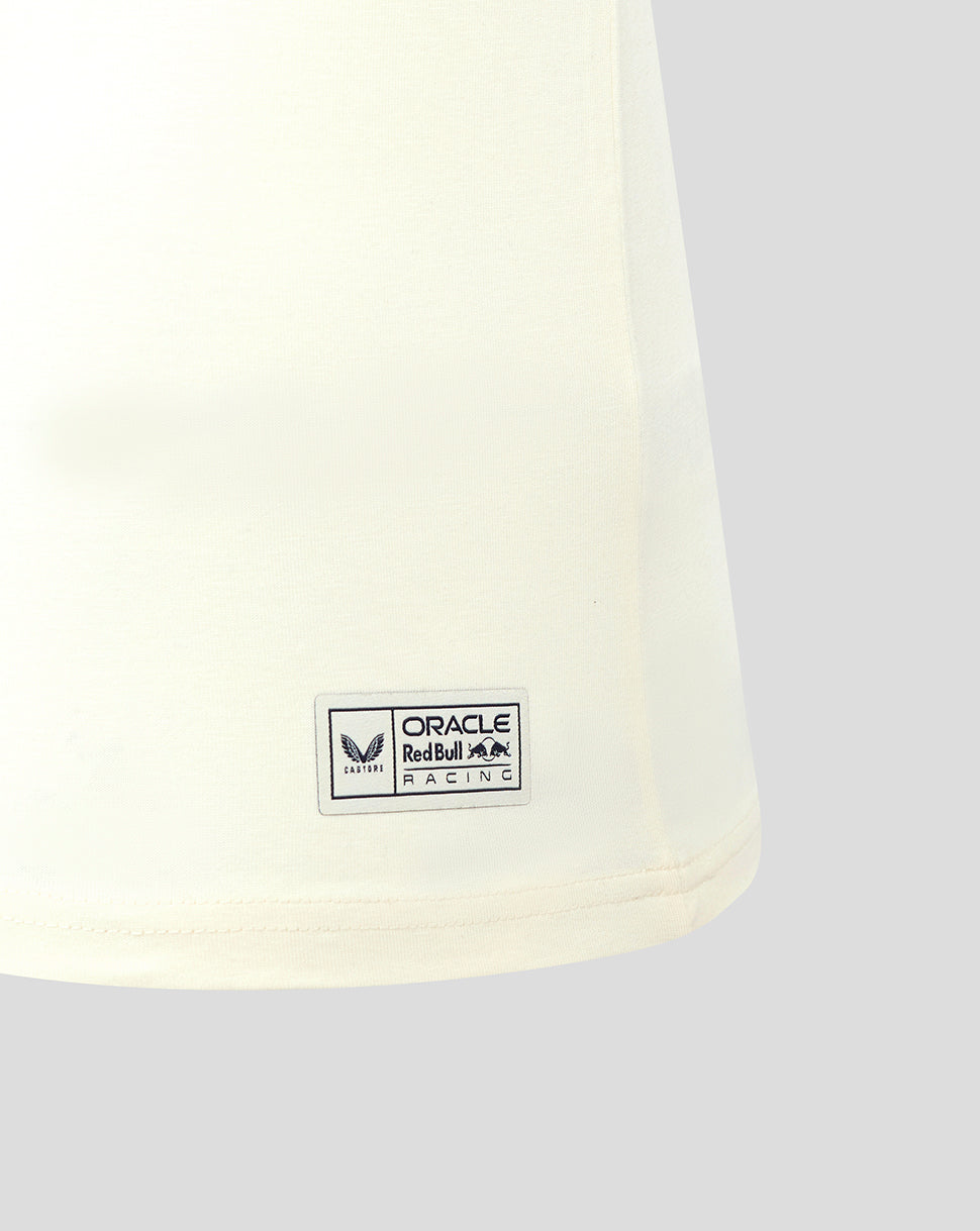 Oracle Red Bull Racing Unisex Heritage Script T-Shirt - Egret - Imagen 3