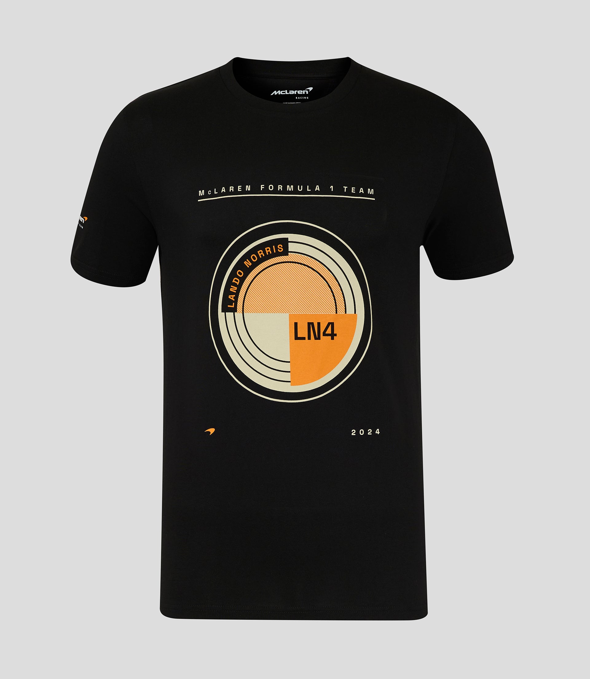 Graphic Pack Unisex Lando Norris Circular T-Shirt - Caviar