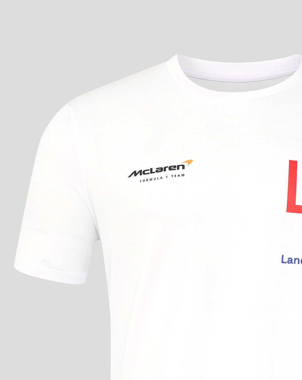Unisex Lando Norris Silverstone T-Shirt - White - Imagen 3