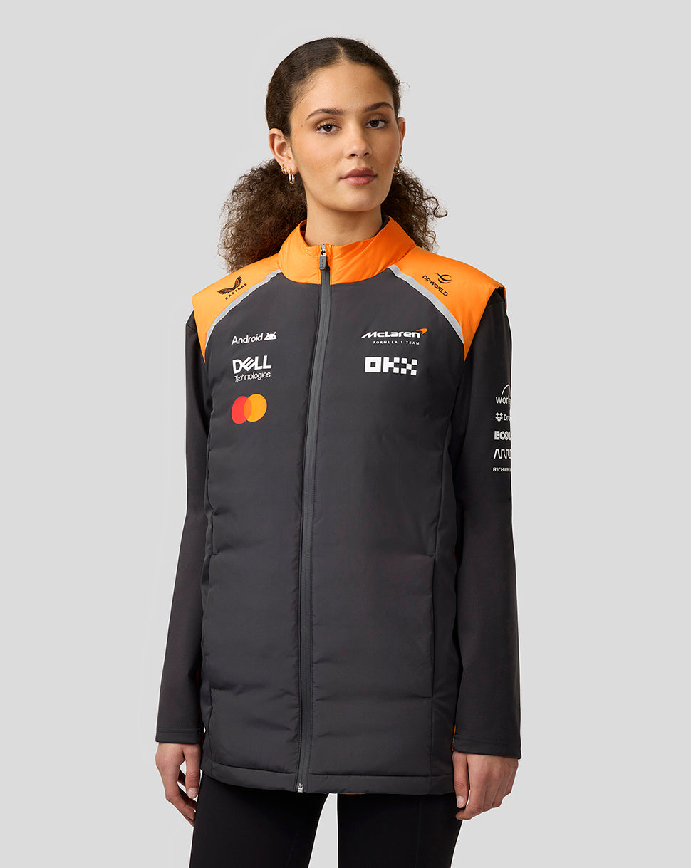 Official Unisex McLaren Formula 1 Team Hybrid Gilet - Phantom/Papaya - Imagen 2