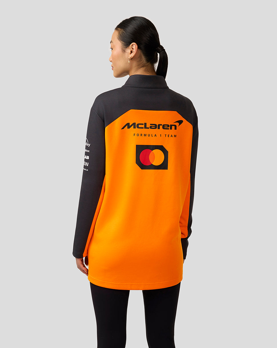 Official Unisex McLaren Formula 1 Team Quarter Zip Top - Papaya/Phantom - Imagen 6