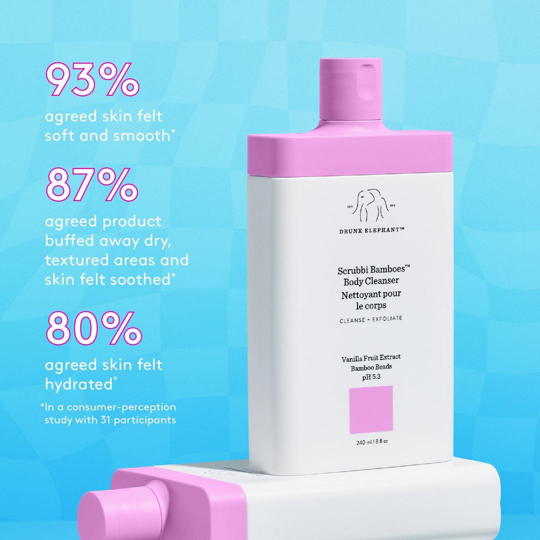 Drunk Elephant Scrubbi Bamboes Body Cleanser 8 fl oz / 240ml - Imagen 2