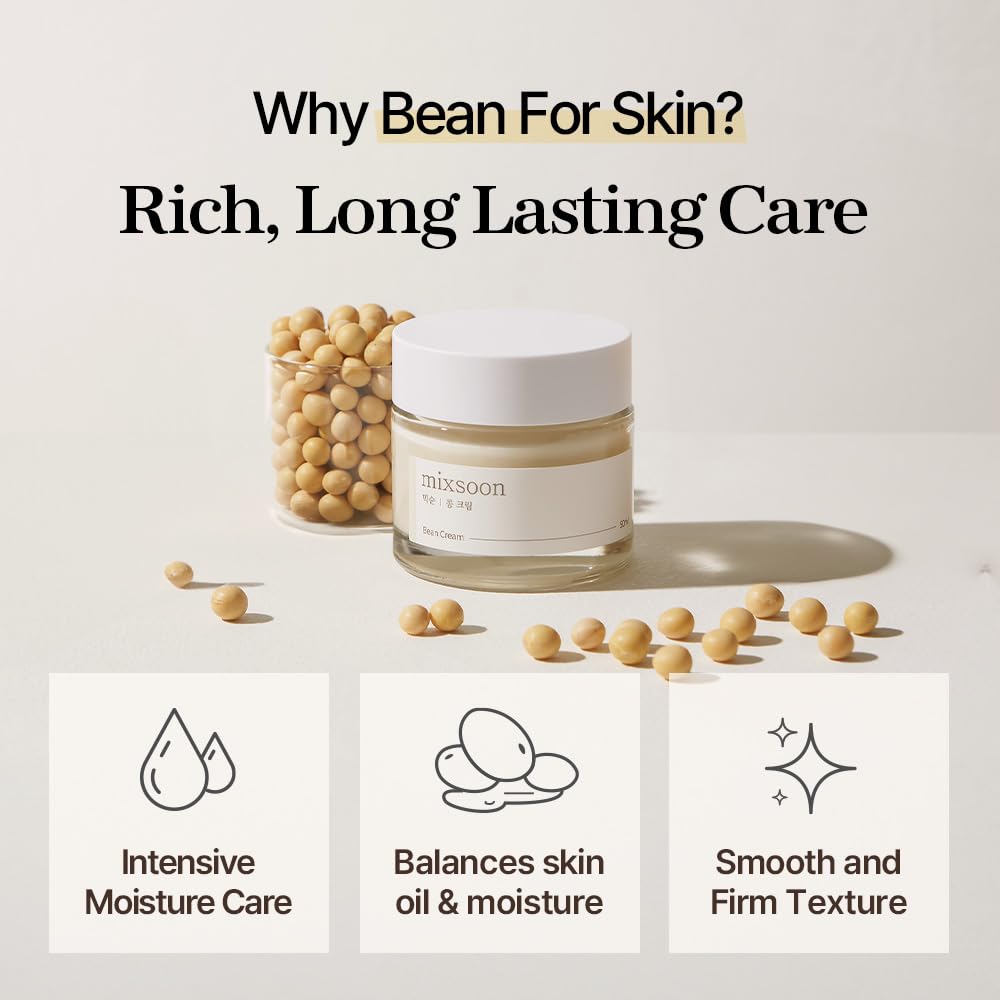 mixsoon Bean Cream Intensive Moisture for Smooth Skin 50ml - Imagen 3