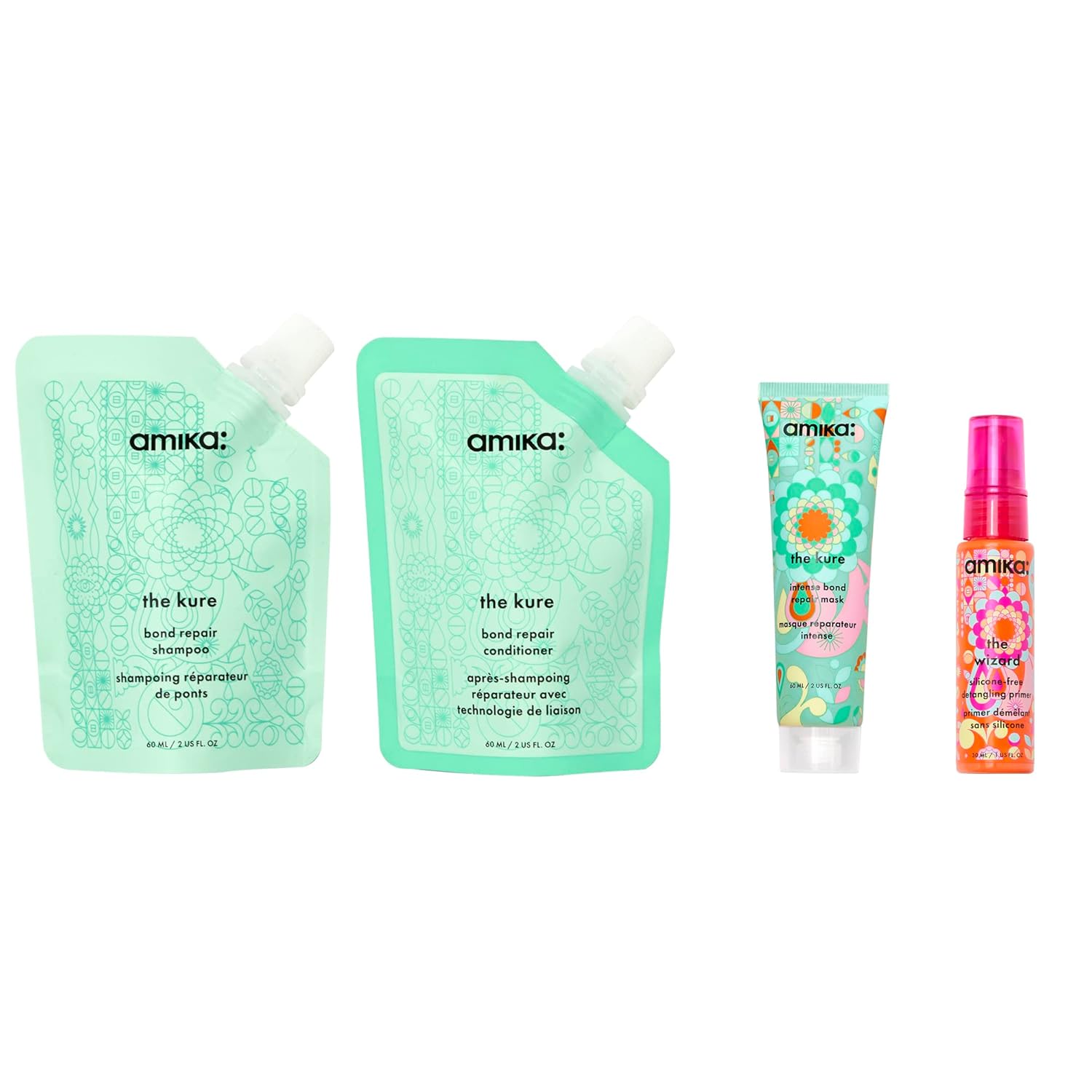 Amika Hair Routine Set amika Rescue Team w/ Shampoo, Conditioner - Imagen 2