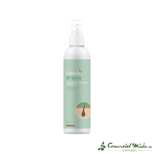 VETNOVA CUTANIA M-Spray Solución Dermatológica para Perros y Gatos 236 ml