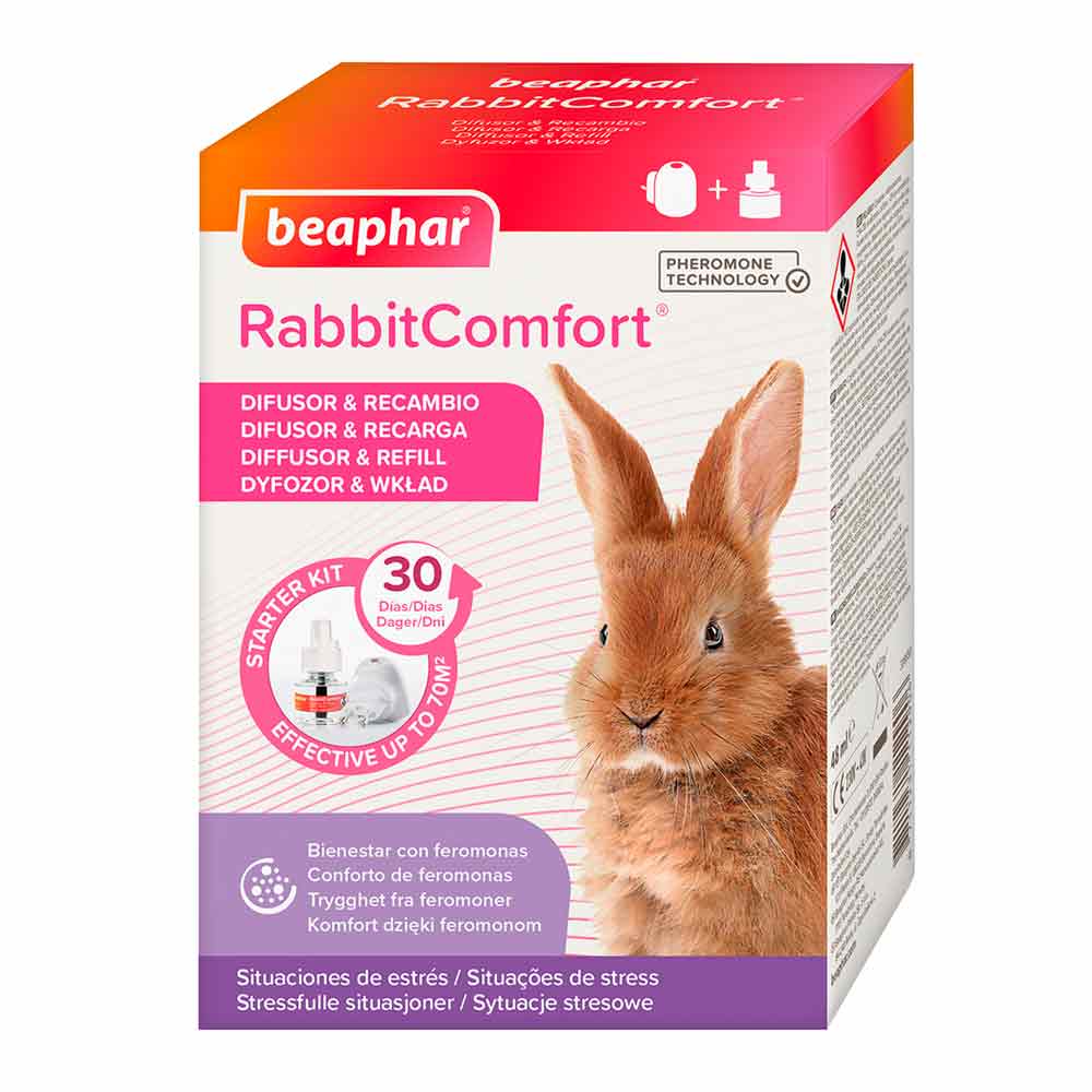 Recambio y Difusor de feromonas antiestrés para Conejos RabbitComfort BEAPHAR