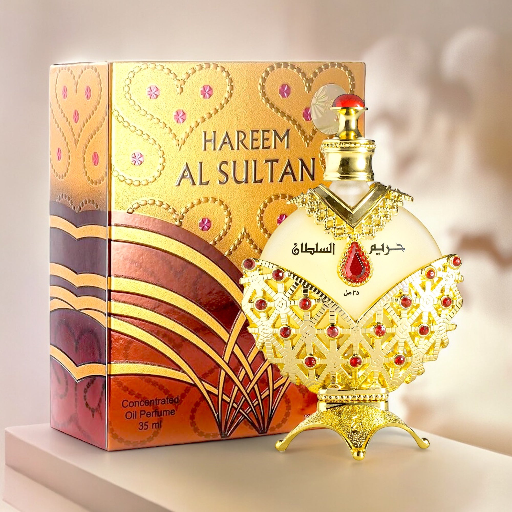Hareem Al Sultan Gold By Khadlaj Oil Concentrate for Women 1.2 oz/35 ml - Imagen 2