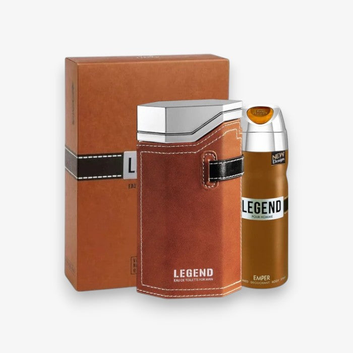 Legend By Emper EDT Perfume for Men 3.4 oz/100ml + 200ml Deodorant Gift Set