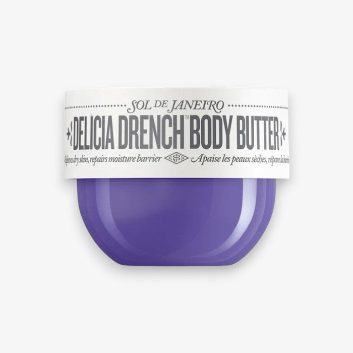 Sol de Janeiro Mini Delícia Drench Body Butter for Intense Moisture and Skin Barrier Repair - 2.5 oz/75 ml