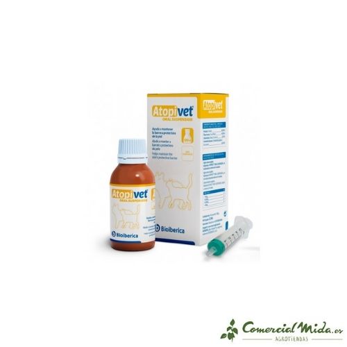 BIOIBÉRICA Atopivet Integratore Alimentare 120 ml per Cani e Gatti
