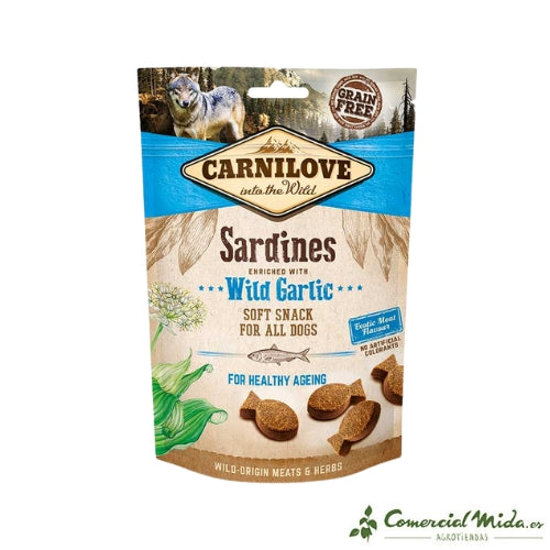 CARNILOVE CANINE SNACK SARDINE AGLIO