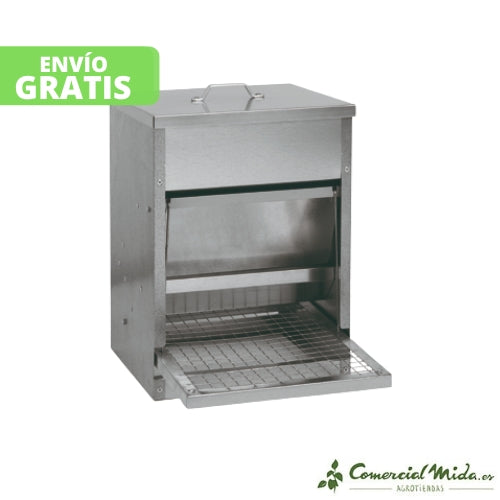 GAUN Tramoggia per Pollame con Apertura Meccanica