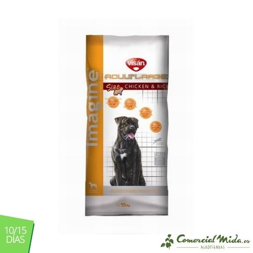 IMMAGINA POLLO E RISO DI GRANDI DIMENSIONI per cani di taglia grande 15Kg