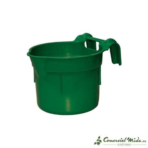 Mangiatoia verde HangOn KERBL con ganci e maniglia per mangime