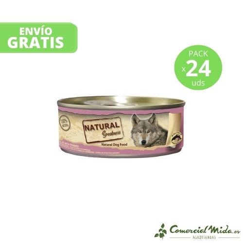 NATURAL GRANDEZZA Cibo Umido Classico Tonno e Gamberi per Cani