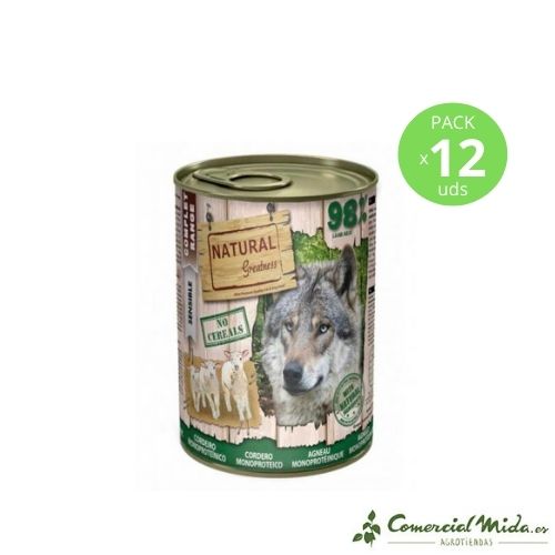 Cibo umido NATURAL GRANDEZZA Monoproteica Agnello Cani Sensibili - Imagen 2