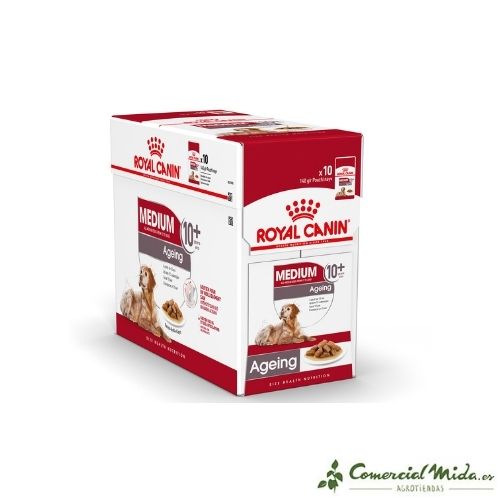Alimenti ROYAL CANIN ADULT MEDIUM INVECCHIAMENTO 10+ UMIDO Cani Medio Senior 10x140gr