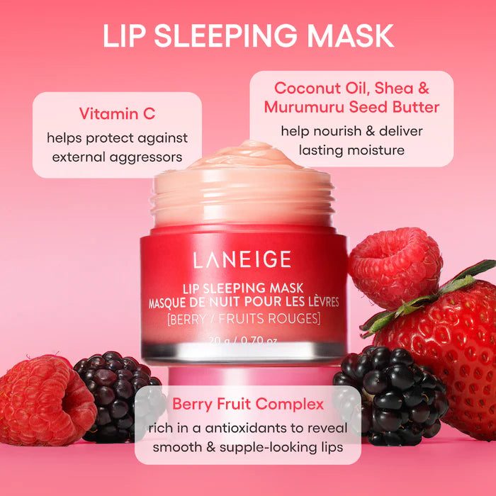Laneige Lip Sleeping Mask Intense Hydration with Vitamin C in Original 0.7 oz / 20 g - Imagen 3