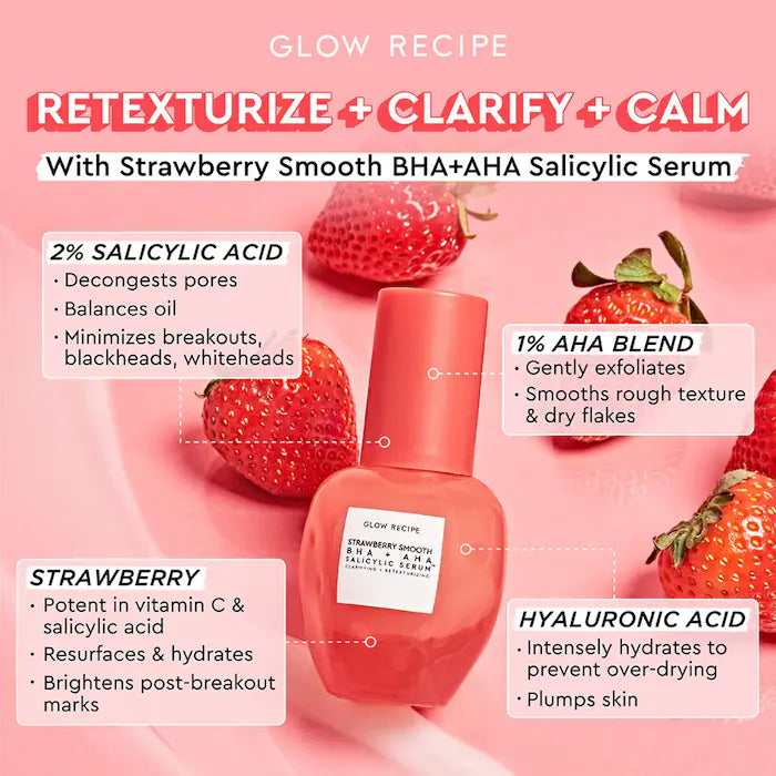 Glow Recipe Strawberry Smooth Serum 1 oz / 30mL - Imagen 3