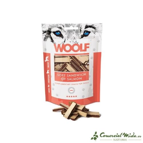 Snack WOOLF Salmone Sandwich 100 gr per Cani