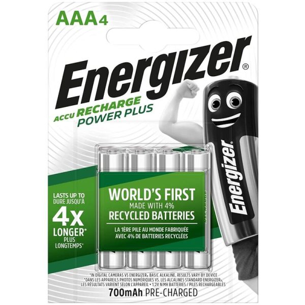 ENERGIZER - PILAS RECARGABLES AAA4 BLISTER 4 - Imagen 2